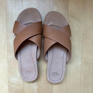 Ugh Kari Cross slide sandals